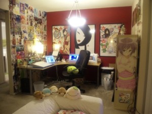 Manga comic themed room anime