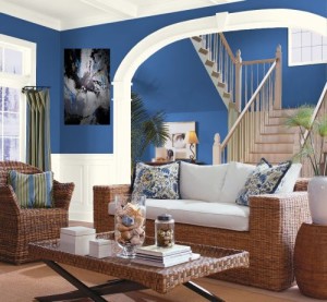 blue living room wall painting ideas1 Bedroom decoration