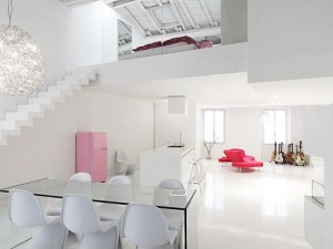 White-home-interior-color