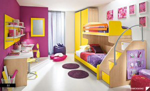 Purple-and-Yellow-Teen-Bedroom