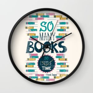 so many books so little time xx9 wall clocks